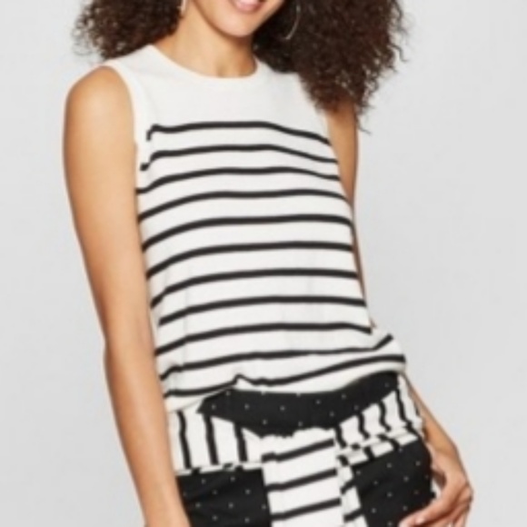 a new day Tops - A New Day Knit Striped Tank